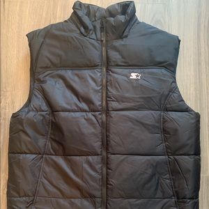 Men’s goose down Starter Vest, Large.